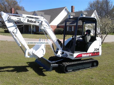 bobcat brand mini excavator 334|bobcat mini 334g thumb attachment.